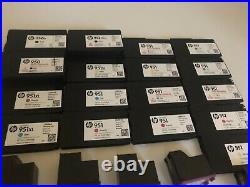 Lot of (32) Empty Virgin HP Cartridges HP 61 HP 61XL HP 950 951 & 952