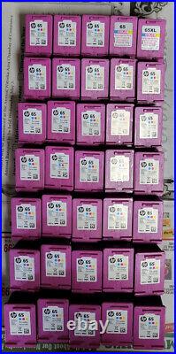 Lot of 35 USED GENUINE HP65 COLOR INK CARTRIDGES (EMPTIES)