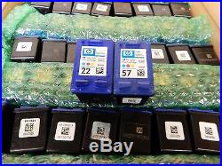 Lot of 352 HP 22 28 57 VIRGIN DAMAGED PRODUCT Empty Ink Cartridges LOT#381