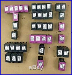 Lot of 41 Empty virgin HP Ink jet ink cartridges 60/61/62/64/65 ready to refill