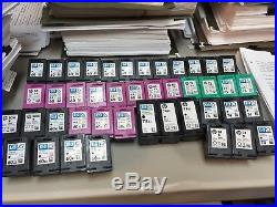 Lot of 43 HP 60 60XL 74 74XL 75 Used Empty Ink Cartridge VIRGIN NEVER REFILLED