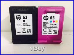 Lot of 50 Virgin Empty HP 63 Black & Color Ink Cartridge (25 EACH COLOR)