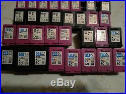 Lot of(52)Virgin Empty Genuine HP Ink Cartridges Black /Tri-Color 65XL/65/64