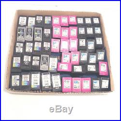 Lot of 54 Genuine Empty virgin ink cartridges Canon and Hp