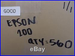 Lot of 560 EPSON 200 VIRGIN GOOD PRODUCT Empty Ink Tanks LOT#554