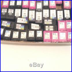 Lot of 57 Genuine Empty virgin ink cartridges Canon and Hp