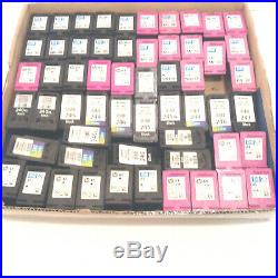 Lot of 57 Genuine Empty virgin ink cartridges Canon and Hp