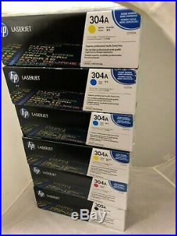 Lot of 6 OEM HP Color Toner