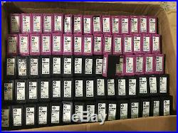 Lot of 60 Virgin Empty HP Ink Cartridges Black Tri-color 62 63/302 61/301