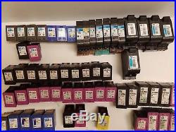Lot of 66 HP Virgina OEM Empty, Never Filled Tri-Color & Black Ink Cartridges