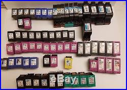Lot of 66 HP Virgina OEM Empty, Never Filled Tri-Color & Black Ink Cartridges