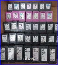Lot of 78 Genuine HP 60 & 61 XL Black Tri Color Empty ink Cartridges Never Refi