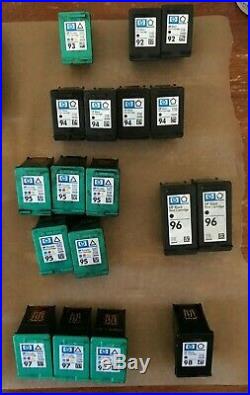 Lot of 84 OEM HP Empty Ink Cartridges 21/22 27 56-58 60/61 74/75 92-98