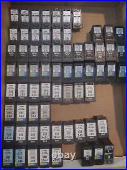 Lot of 91 Canon Ink Cartridges EMPTY Genuine 210 211 246 244 246XL 245 243 245XL