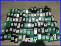 Lot of 93 used Empty HP BLACK AND COLOR INK CARTRIDGES