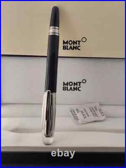 Luxurious Montblanc Starwalker Fountain Pen Black Silver Body Black Ink Used