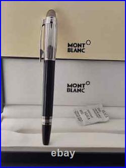 Luxurious Montblanc Starwalker Fountain Pen Black Silver Body Black Ink Used