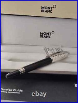 Luxurious Montblanc Starwalker Fountain Pen Black Silver Body Black Ink Used