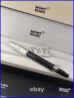 Luxurious Montblanc Starwalker Fountain Pen Black Silver Body Black Ink Used