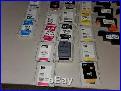 Mix Lot 27 HP 940 Ink Cartridges 940 Black Cyan yellow magenta 8 940 Printheads