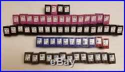 Mixed lot of 61 HP Virgin Empty inkjet cartridges 21,22,27,56,57,58,61,62xl, 63