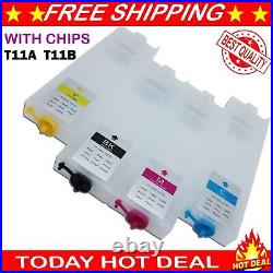 NEW Refill Empty Ink Cartridge T11A T11B For EPSON WF-C5390/5890/5810 With Chip