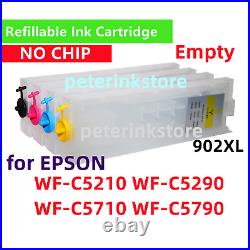 NOCHIP Empty Refillable Ink Cartridge Pro WFC5210 WFC5290 WFC5710 WFC5790 902XL