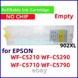 NOCHIP Empty Refillable Ink Cartridge Pro WFC5210 WFC5290 WFC5710 WFC5790 902XL