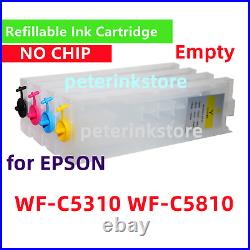 NOCHIP Refillable Ink Cartridge Pro WF-C5310 WF-C5810 Printer NOCHIP