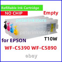 NOCHIP Refillable Ink Cartridge Pro WF-C5390 WF-C5890 Printer T10W T10S NOCHIP