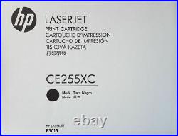 New Genuine Factory Sealed HP CE255X Toner Cartridge 55X in the White Box