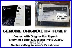 New Genuine HP 37X Toner Cartridge Printer Tested 100% NO BOX SEALED BAG