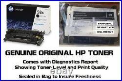 New Genuine HP 58X Toner Cartridge Printer Tested 100% NO BOX SEALED BAG