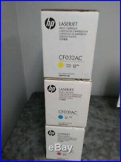 New Genuine HP CF031AC CF032AC CF033AC 646A Cartridge Sealed Boxes! CMY