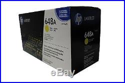 New OEM Factory Sealed HP CE262A Yellow Toner Cartridge 648A