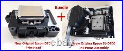 New Original Epson D700 Print Head + SL-D700 Ink Pump Assembly (2 items bundle)