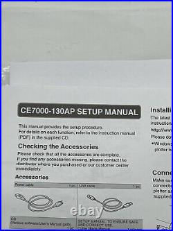 New Original Graphtec CE7000-130AP Manual / Power Cord Cable USB Software