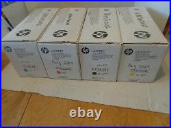 New Set 4 HP 646A CE264XC CF031AC CF032AC CF033AC Toner Cartridges BCMY CE646X