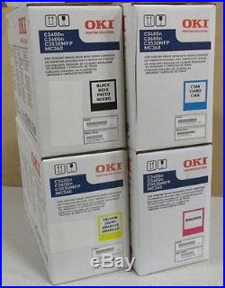 Okidata (Lot of 4) Drum Cartridges 43460201, 43460202, 43460203, & 43460204