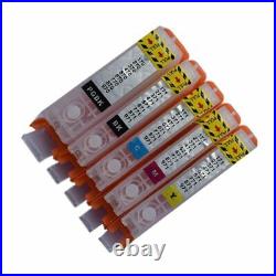 PGI-470 PGBK 470 471 CLI-471 refillable ink cartridge refill permanent chip For