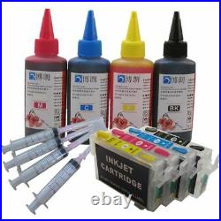 Refill Ink Kit T1281 Refillable Ink Cartridge For Epson Stylus S22 Printer Dye