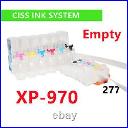 Refillable CIS CISS Ink System for photo XP-970 Printer T277 277 ink cartridge