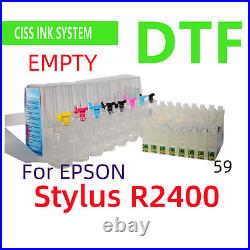 Refillable Empty Cis ciss ink system for Stylus R2400 Printer DTF Printing