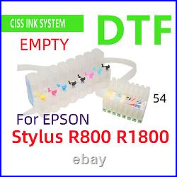 Refillable Empty Cis ciss ink system for Stylus R800 R1800 printer DTF printing