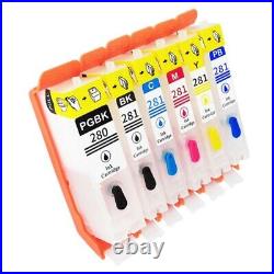 Refillable Ink Cartridge Permanent Chip For Canon TS702 TR7520 TR8520 Printer