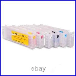 Refillable Ink Cartridge With Chips for EPSON SC F2100 F2000 Printer 1set