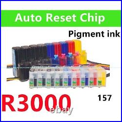 Refillable Pigment Cis ciss ink system 4 Stylus R3000 Printer T157 157 cartridge