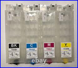 Refillable Refill Empty Ink Cartridge BK (T9451), C (T9452), M (T9453), Y T9454