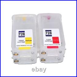 Refillable Unbranded Ink Cartridge For HP 728 With Chip for HP T730 T830 Printer