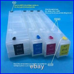 Refillable ink cartridge for HP970 971 for HP X451dn/X451dwithX476dn/X476dwithX551dw